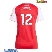 Arsenal Jurrien Timber #12 Replica Home Shirt Ladies 2025-26 Short Sleeve
